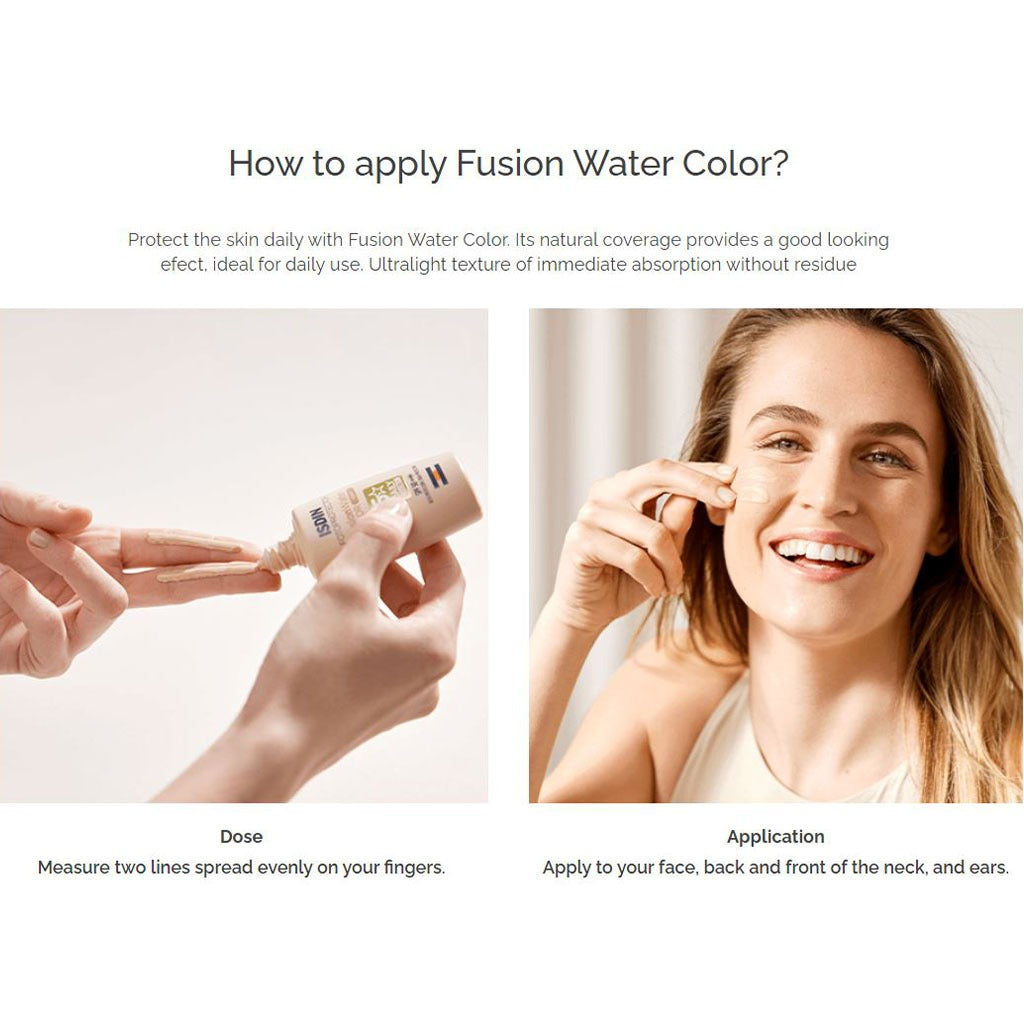 Isdin Fotoprotector SPF50+ Fusion Water Color, Medium, 50 mL - Easy Pharmacy LLC