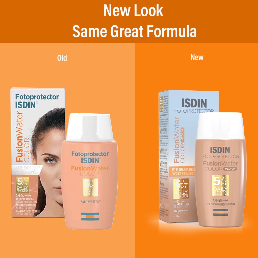 Isdin Fotoprotector SPF50+ Fusion Water Color, Medium, 50 mL - Easy Pharmacy LLC