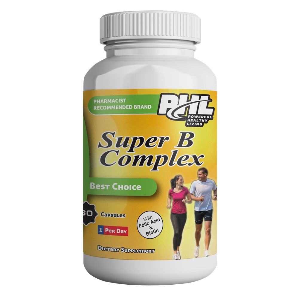 PHL Super B-Complex Capsules 60's - Easy Pharmacy LLC