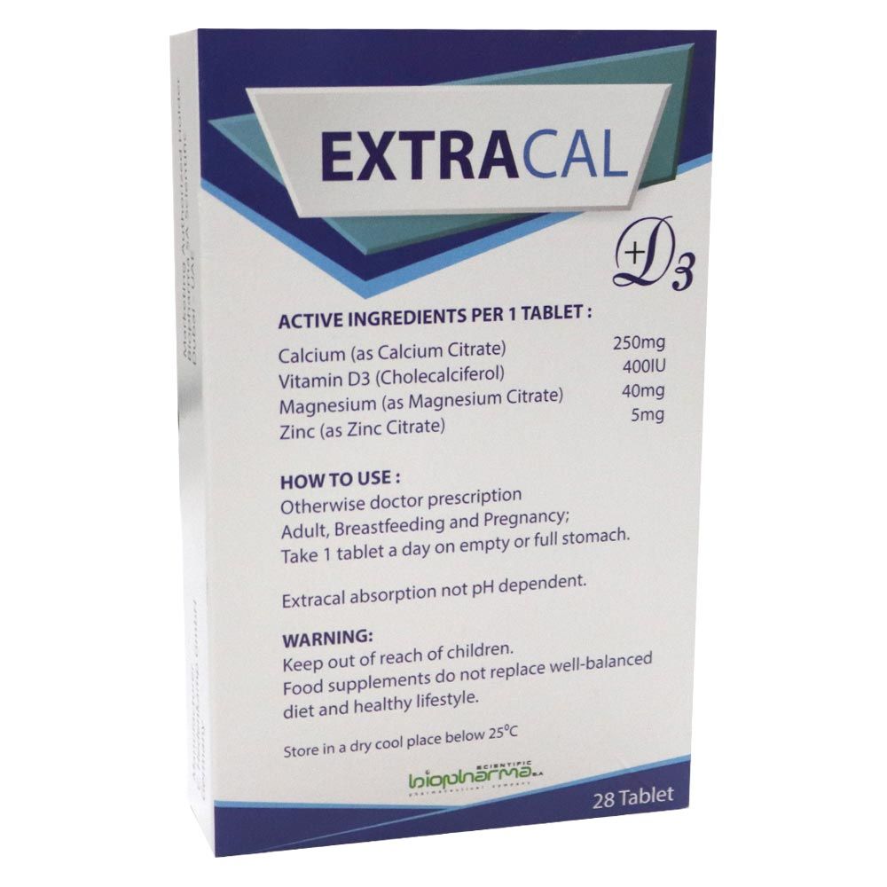 Extracal Calcium Citrate Tablets 28's - Easy Pharmacy LLC