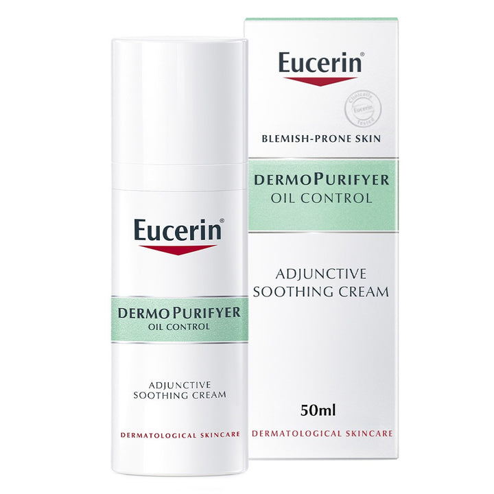 Eucerin Dermo Purifyer Oil Control SPF 30 Adjunctive Soothing Cream For Blemish Prone Skin 50ml - Easy Pharmacy LLC