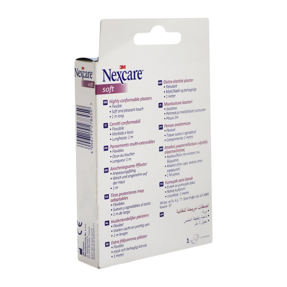 3M Nexcare Soft Band Plaster 1 m x 8 cm 1's - Easy Pharmacy LLC