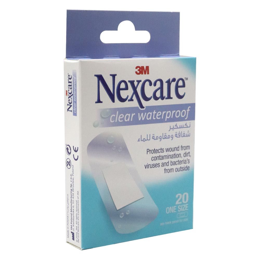 3M Nexcare Clear Waterproof Bandages One Size 20's - Easy Pharmacy LLC