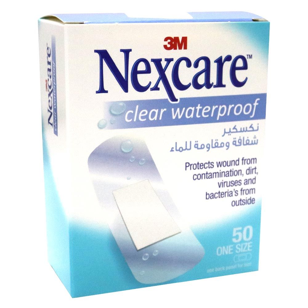 3M Nexcare Clear Waterproof One Size Bandages 50's - Easy Pharmacy LLC