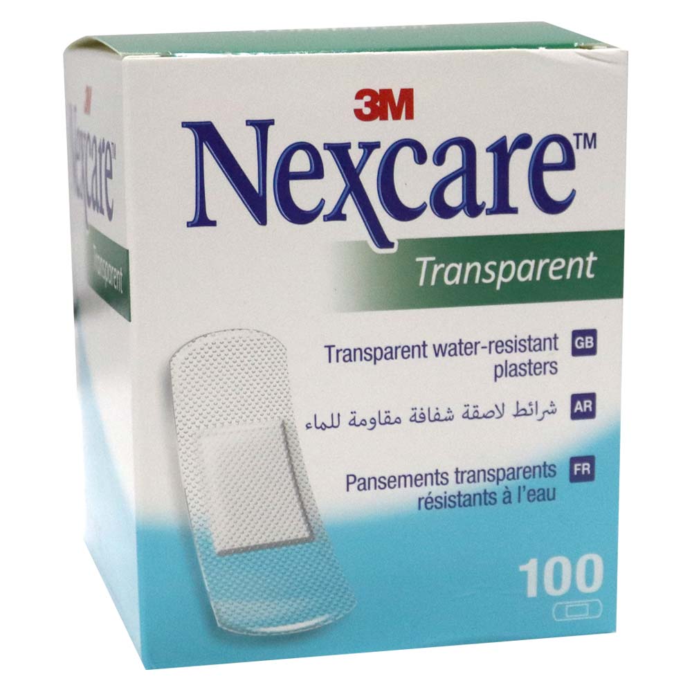 3M Nexcare Transparent Water Resistant Plasters 100's - Easy Pharmacy LLC