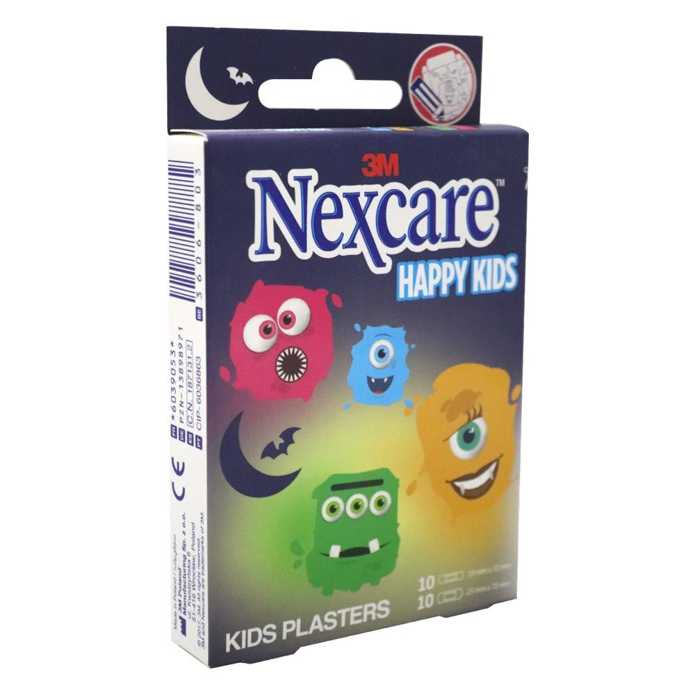 3M Nexcare Happy Kids Plasters Monster 20's - Easy Pharmacy LLC