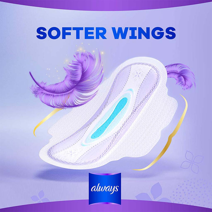 Always All In One Ultra Thin Large Sanitary Pad With Softer Wings, Pack of 7's - Easy Pharmacy LLC