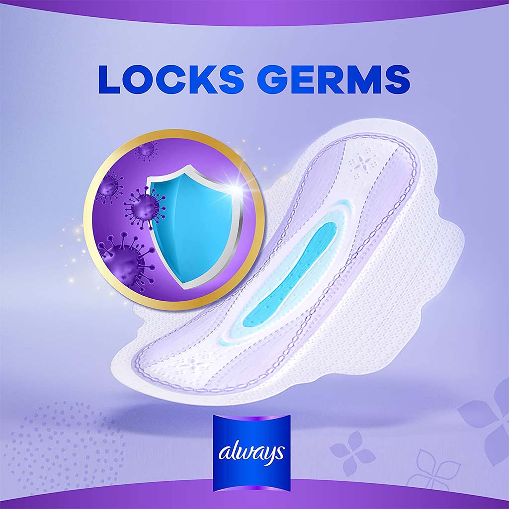 Always All In One Ultra Thin Extra Large Night Sanitary Pad With Softer Wings, Pack of 6's - Easy Pharmacy LLC