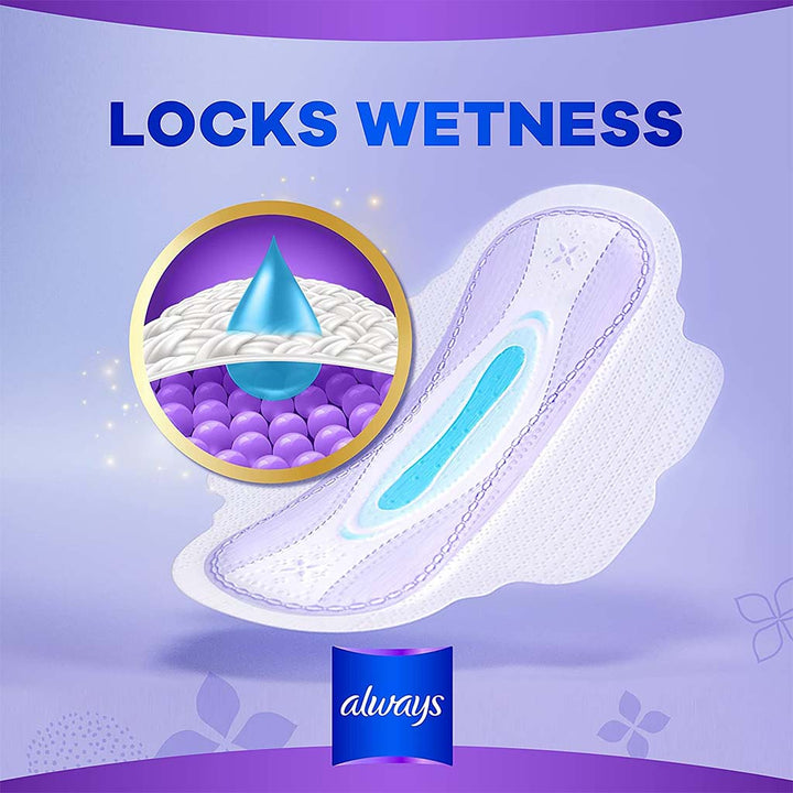 Always All In One Ultra Thin Extra Large Night Sanitary Pad With Softer Wings, Pack of 6's - Easy Pharmacy LLC