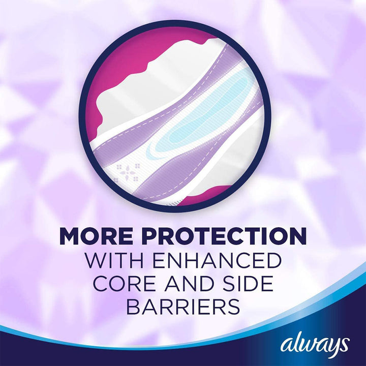 Always All In One Ultra Thin Extra Large Night Sanitary Pad With Softer Wings, Pack of 6's - Easy Pharmacy LLC