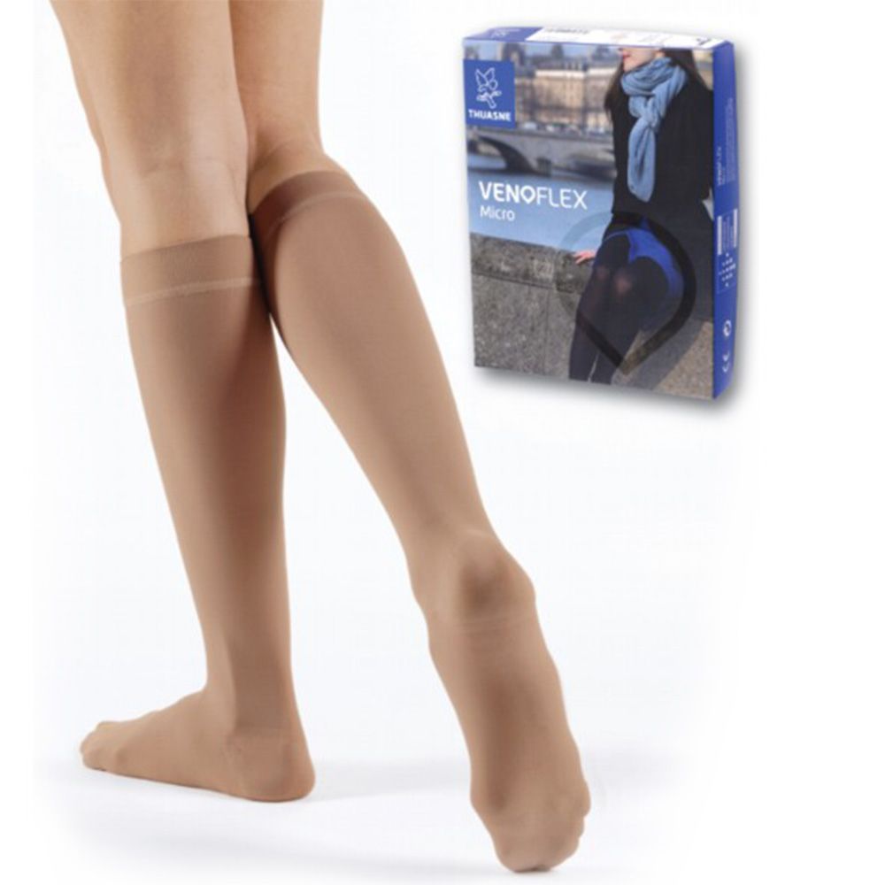 Thuasne Venoflex Micro Socks CT Short Caramel S4 30021 - Easy Pharmacy LLC