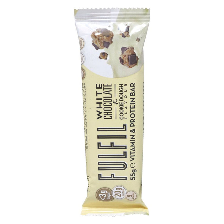 Fulfil Vitamin and Protein White Chocolate and Cookie Dough Protein Bar 55 g - Easy Pharmacy LLC