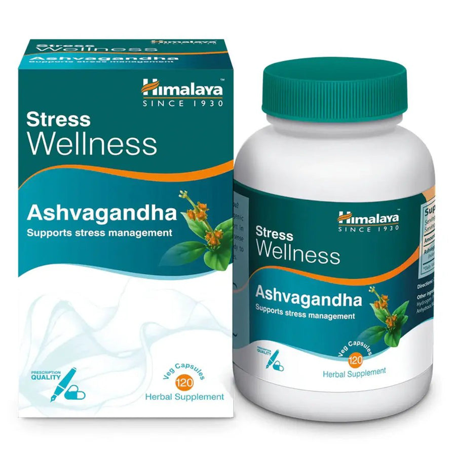 Himalaya Ashwagandha Capsules for Stress & Wellness, 120 Capsules