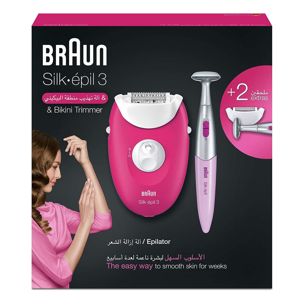 Braun Silk Epil 3 SE 3-420 Epilator & Bikini Trimmer - Easy Pharmacy LLC