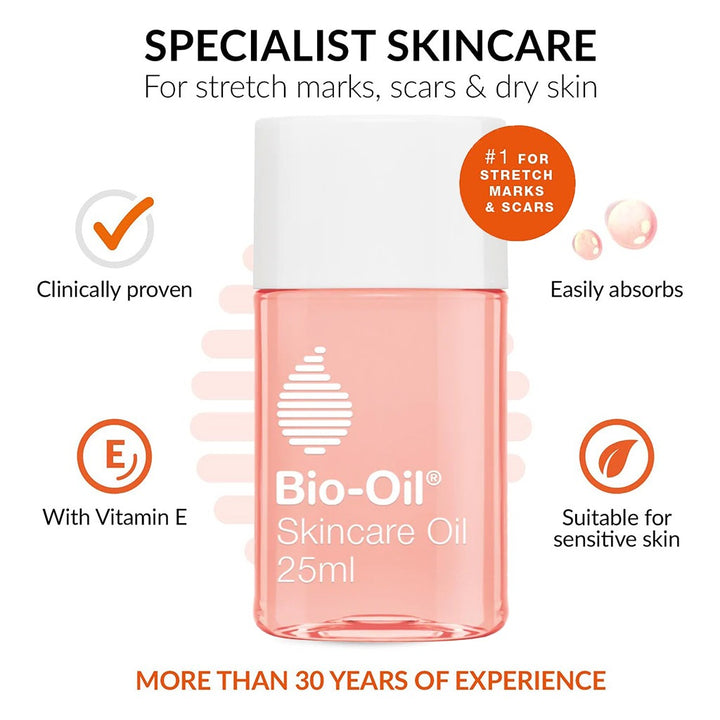 Bio-Oil Moisturising Skincare Oil For Scars & Stretch Marks 25ml - Easy Pharmacy LLC
