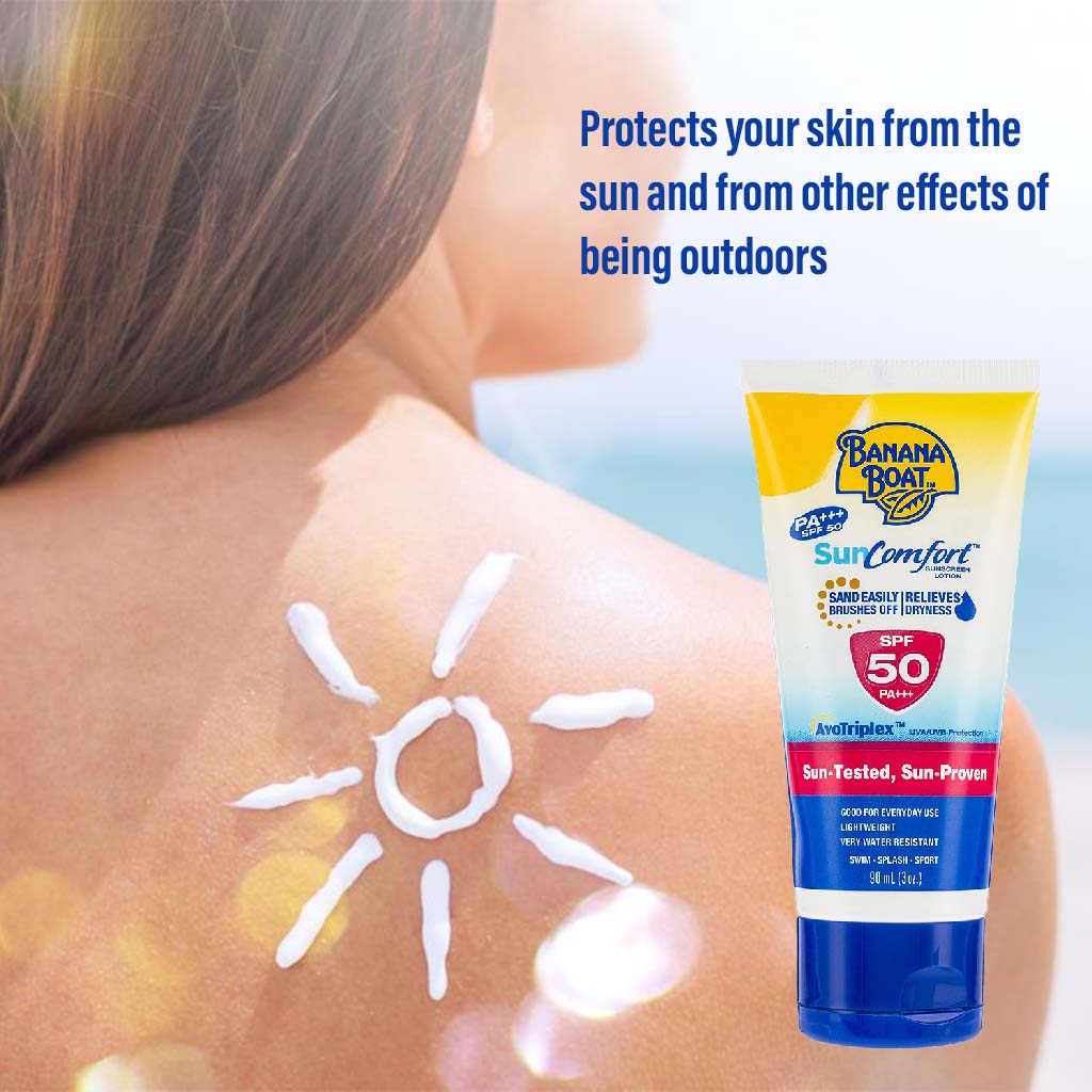 Banana Boat Sun Comfort SPF50 Sunscreen Lotion 90 mL - Easy Pharmacy LLC