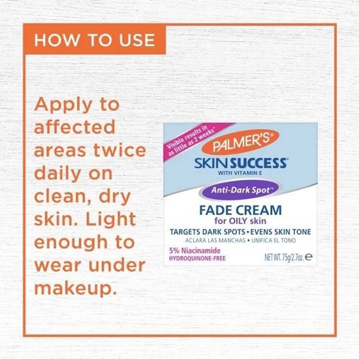 Palmer's Skin Success Anti-Dark Spot Fade Cream for Oily Skin 75 g - Easy Pharmacy LLC