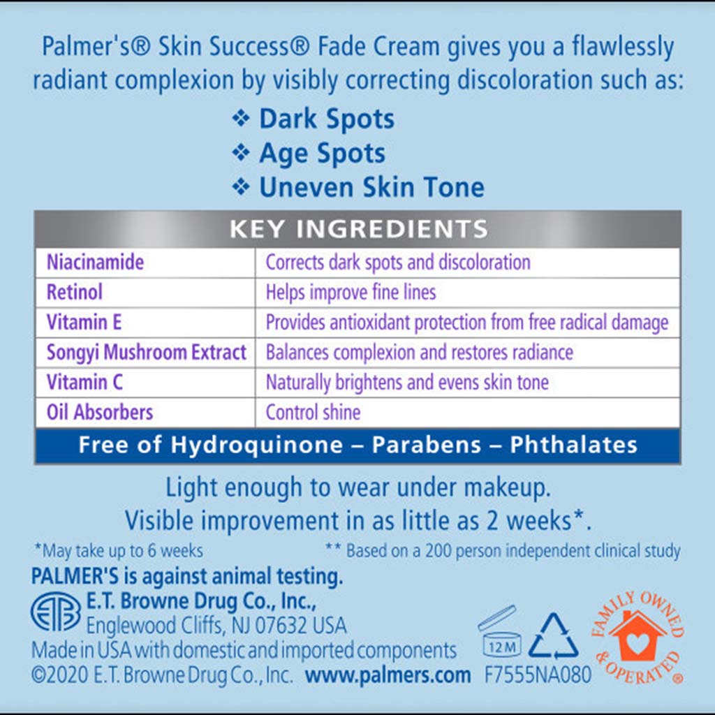 Palmer's Skin Success Anti-Dark Spot Fade Cream for Oily Skin 75 g - Easy Pharmacy LLC