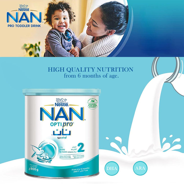 Nestle NAN Optipro Stage 2 Infant Milk Formula For 6 To 12 Months 800g - Easy Pharmacy LLC