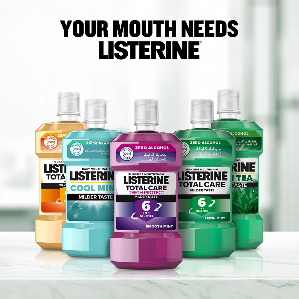 Listerine Total Care Gum Protect Mild Taste Mouthwash With Zero Alcohol 500ml - Easy Pharmacy LLC