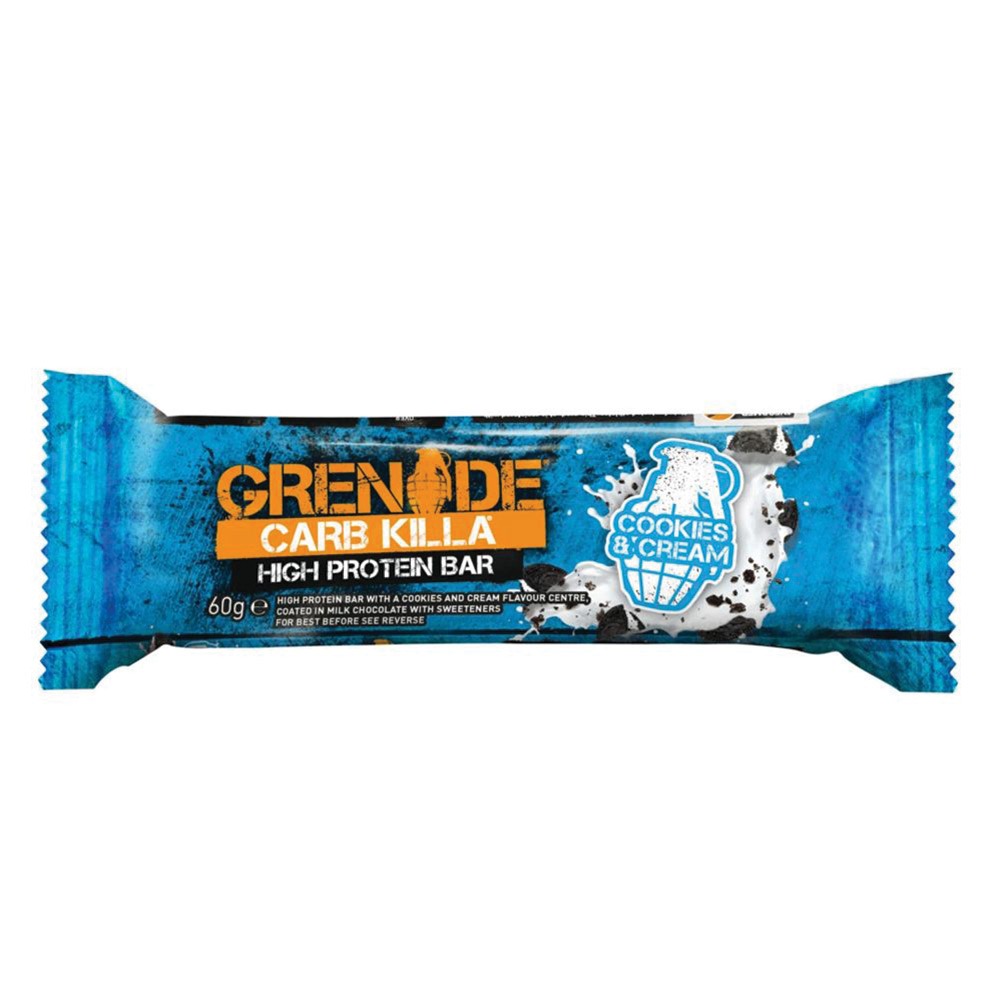 Grenade Carb Killa Protein Bar Cookies & Cream 60 g 1's - Easy Pharmacy LLC