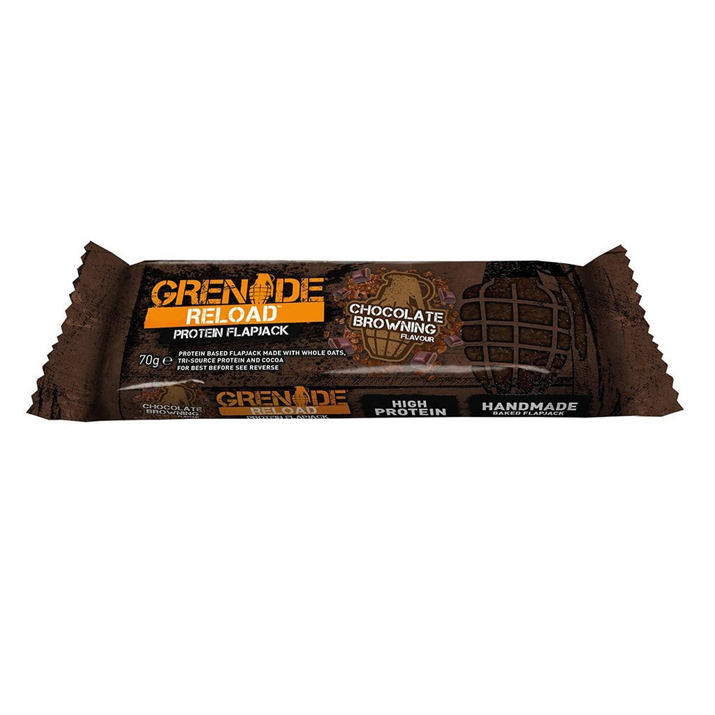 Grenade Reload Protein Flapjack Chocolate Browning 70 g 1's - Easy Pharmacy LLC