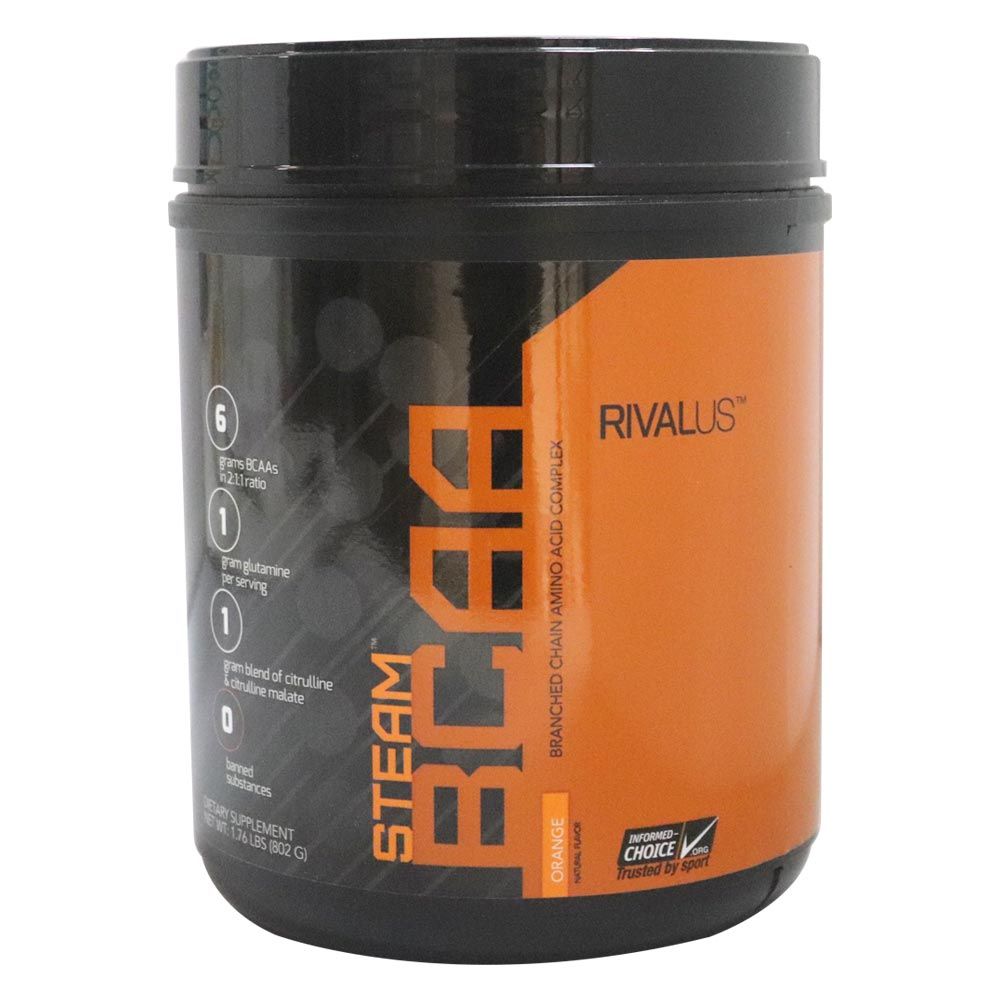 Rivalus Steam BCAA Orange Powder 1.76 lb - Easy Pharmacy LLC