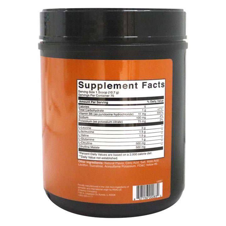 Rivalus Steam BCAA Orange Powder 1.76 lb - Easy Pharmacy LLC