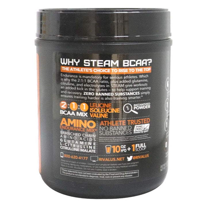 Rivalus Steam BCAA Orange Powder 1.76 lb - Easy Pharmacy LLC