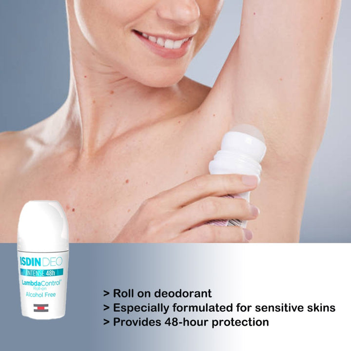 Isdin Deo Lambda Control Intense 48 Hour Roll On Emulsion 50 mL - Easy Pharmacy LLC
