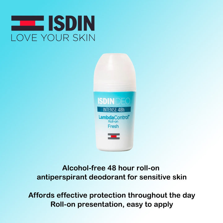Isdin Deo Lambda Control Intense 48 Hour Fresh Roll On 50 mL - Easy Pharmacy LLC