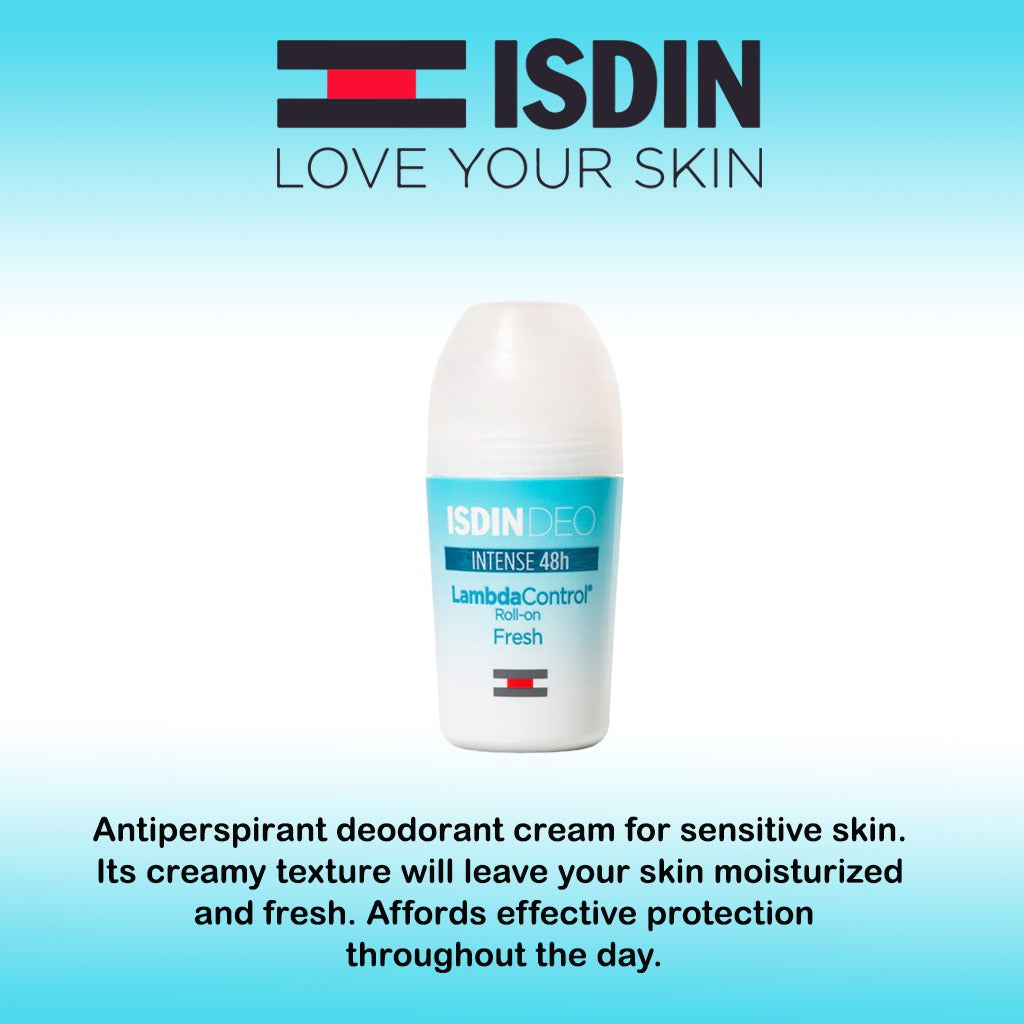 Isdin Deo Lambda Control Intense 48 Hour Fresh Roll On 50 mL - Easy Pharmacy LLC