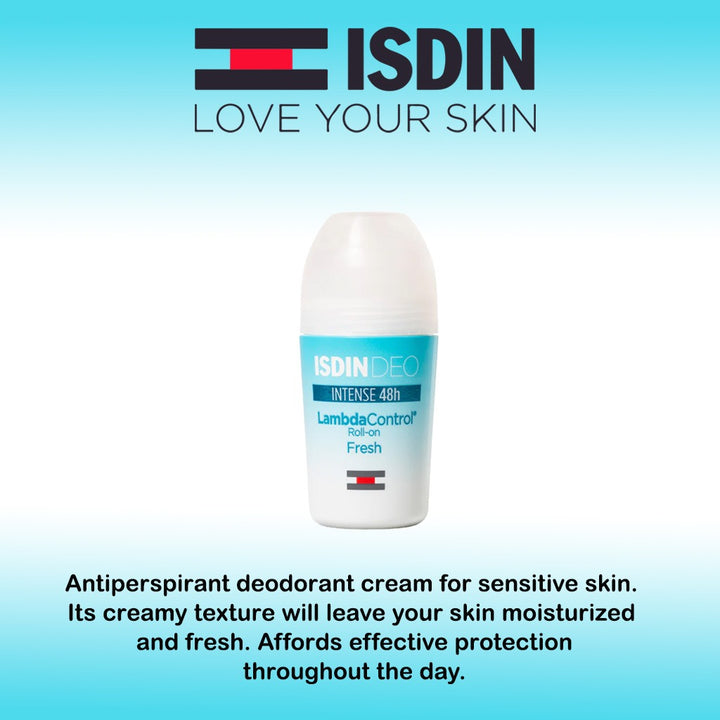 Isdin Deo Lambda Control Intense 48 Hour Fresh Roll On 50 mL - Easy Pharmacy LLC