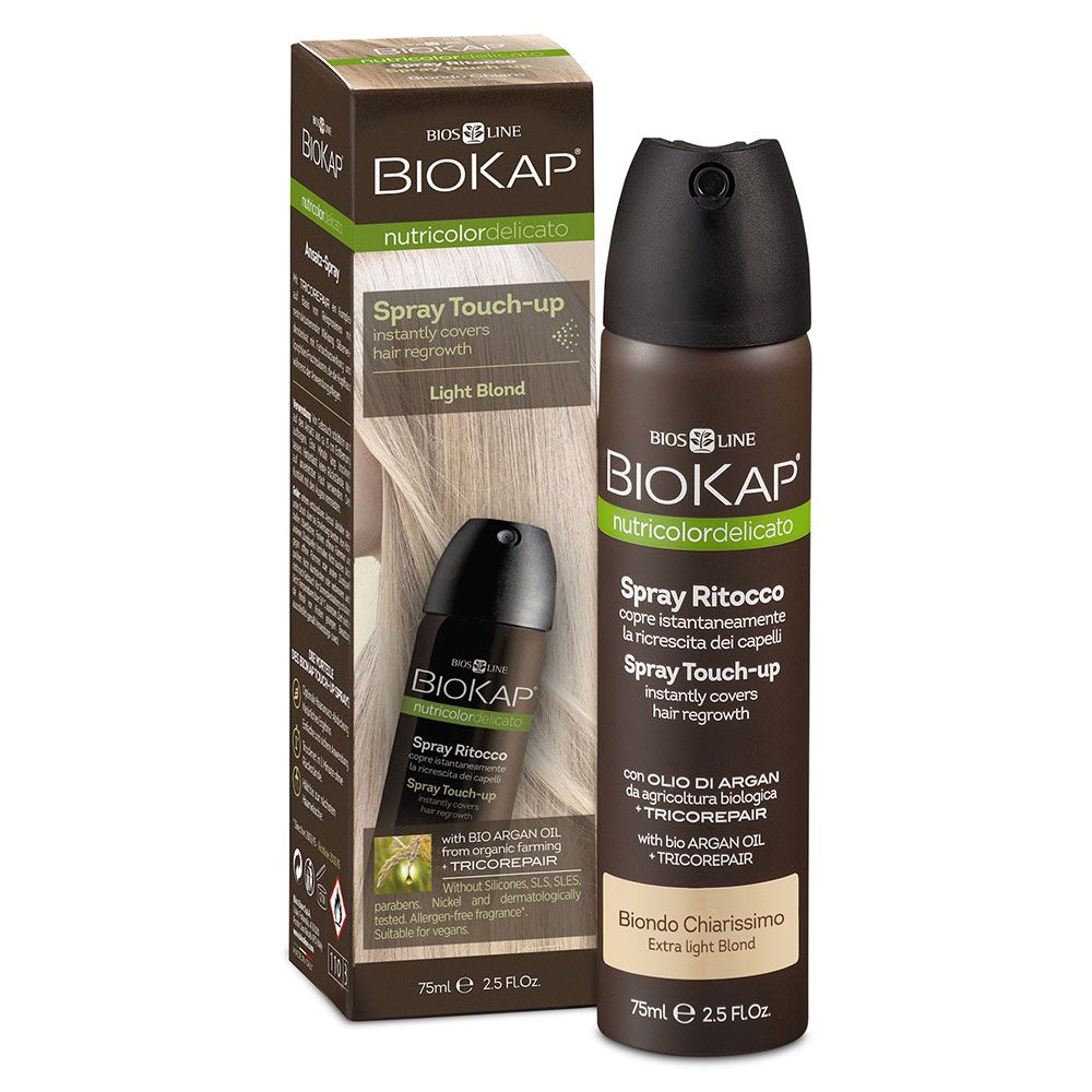 Biokap Nutricolor Delicato Touch Up Spray Extra Light Blonde 75 mL - Easy Pharmacy LLC