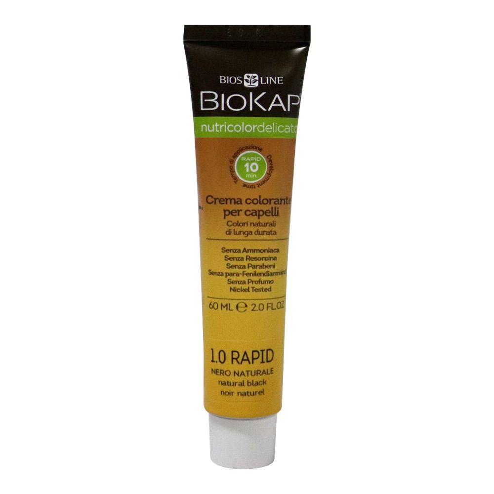 Biokap Nutricolor Delicato Rapid 1.0 Natural Black 135 mL - Easy Pharmacy LLC