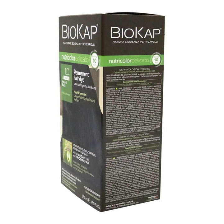 Biokap Nutricolor Delicato Rapid 1.0 Natural Black 135 mL - Easy Pharmacy LLC