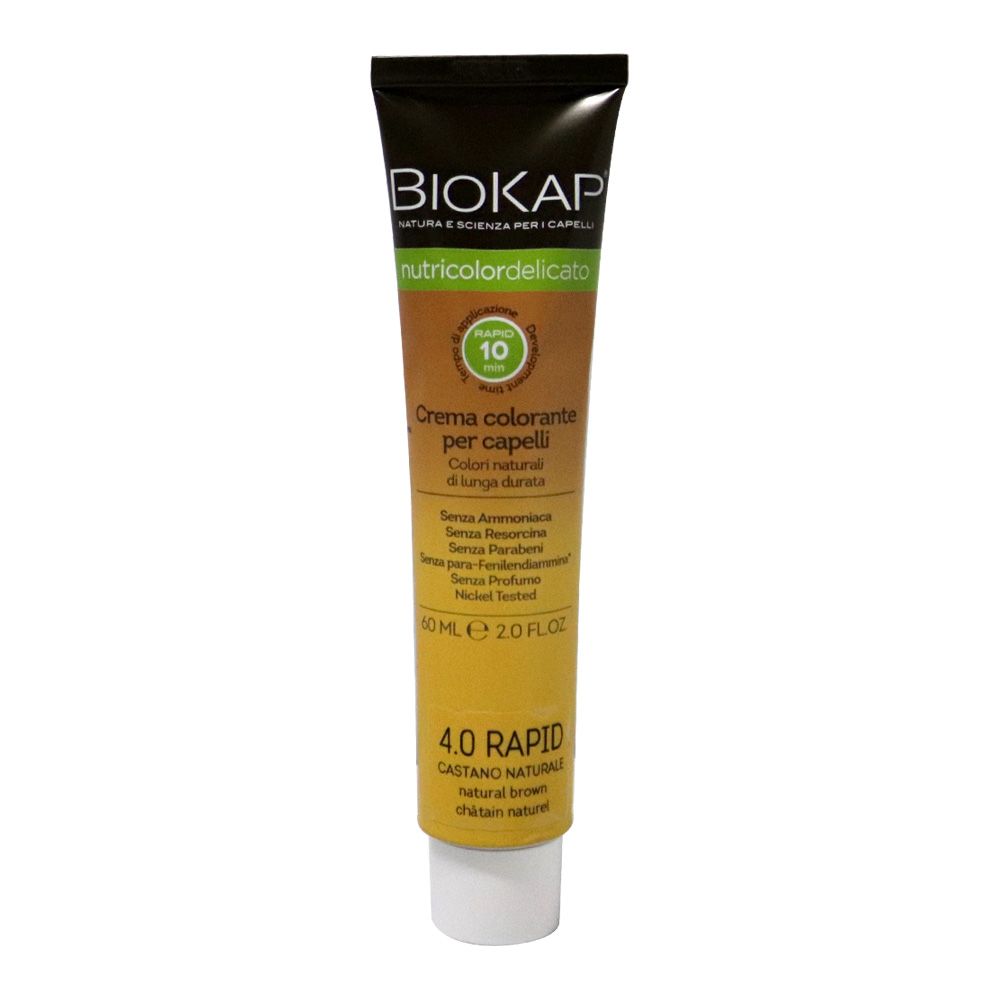 Biokap Nutricolor Delicato Rapid 4.00 Natural Brown 135 mL - Easy Pharmacy LLC