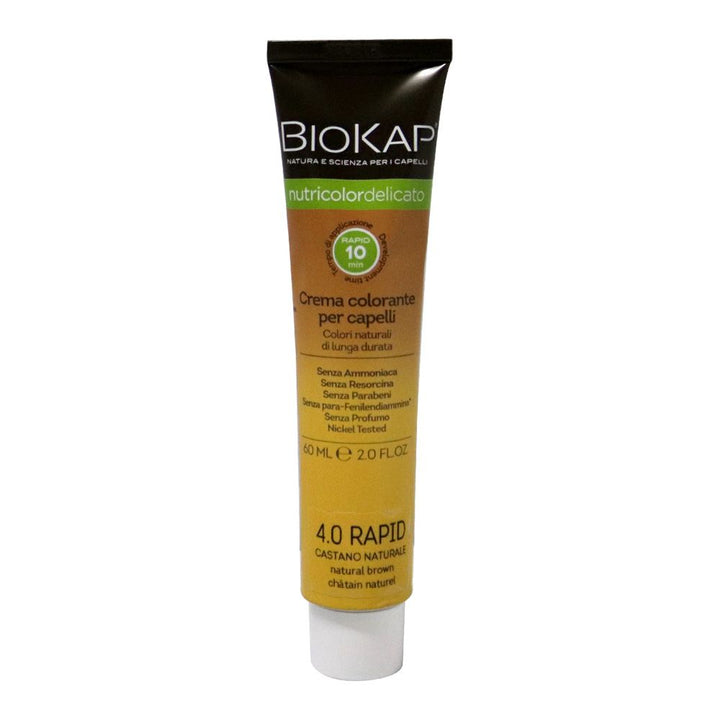 Biokap Nutricolor Delicato Rapid 4.00 Natural Brown 135 mL - Easy Pharmacy LLC