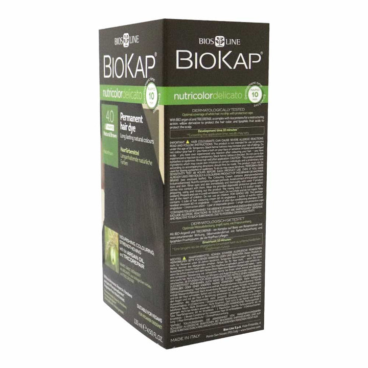Biokap Nutricolor Delicato Rapid 4.00 Natural Brown 135 mL - Easy Pharmacy LLC
