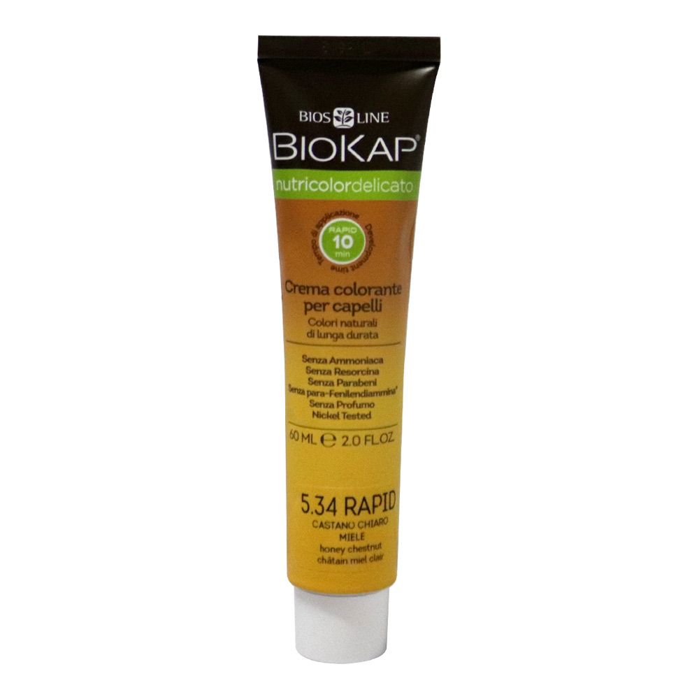 Biokap Nutricolor Delicato Rapid 5.34 Honey Chestnut 135 mL - Easy Pharmacy LLC