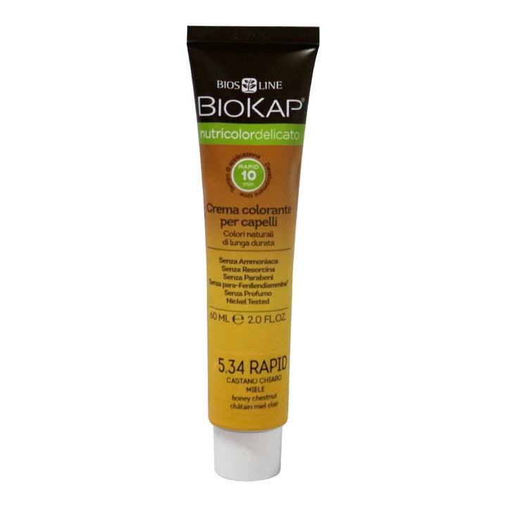 Biokap Nutricolor Delicato Rapid 5.34 Honey Chestnut 135 mL - Easy Pharmacy LLC