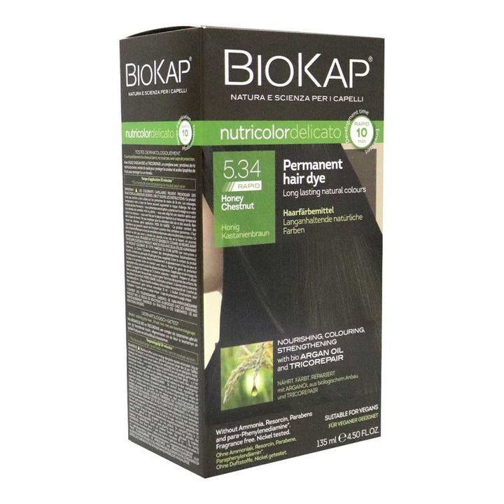 Biokap Nutricolor Delicato Rapid 5.34 Honey Chestnut 135 mL - Easy Pharmacy LLC