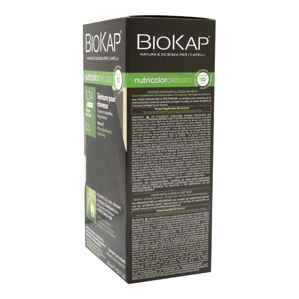 Biokap Nutricolor Delicato Rapid 5.34 Honey Chestnut 135 mL - Easy Pharmacy LLC