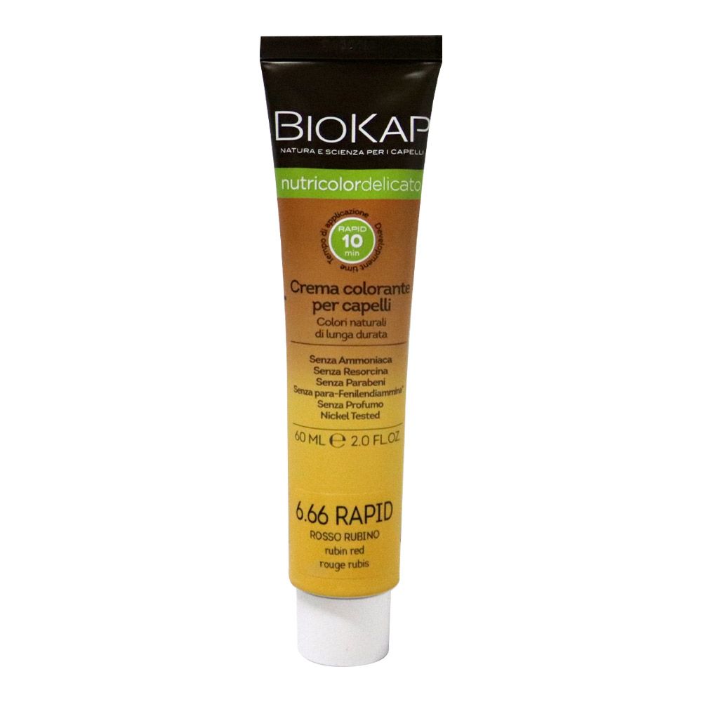 Biokap Nutricolor Delicato Rapid 6.66 Ruby Red 135 mL - Easy Pharmacy LLC