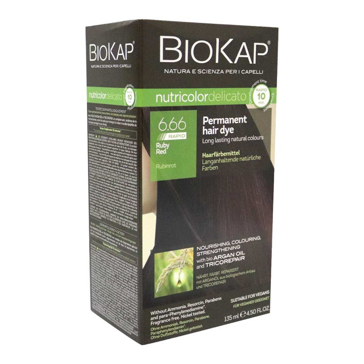 Biokap Nutricolor Delicato Rapid 6.66 Ruby Red 135 mL - Easy Pharmacy LLC