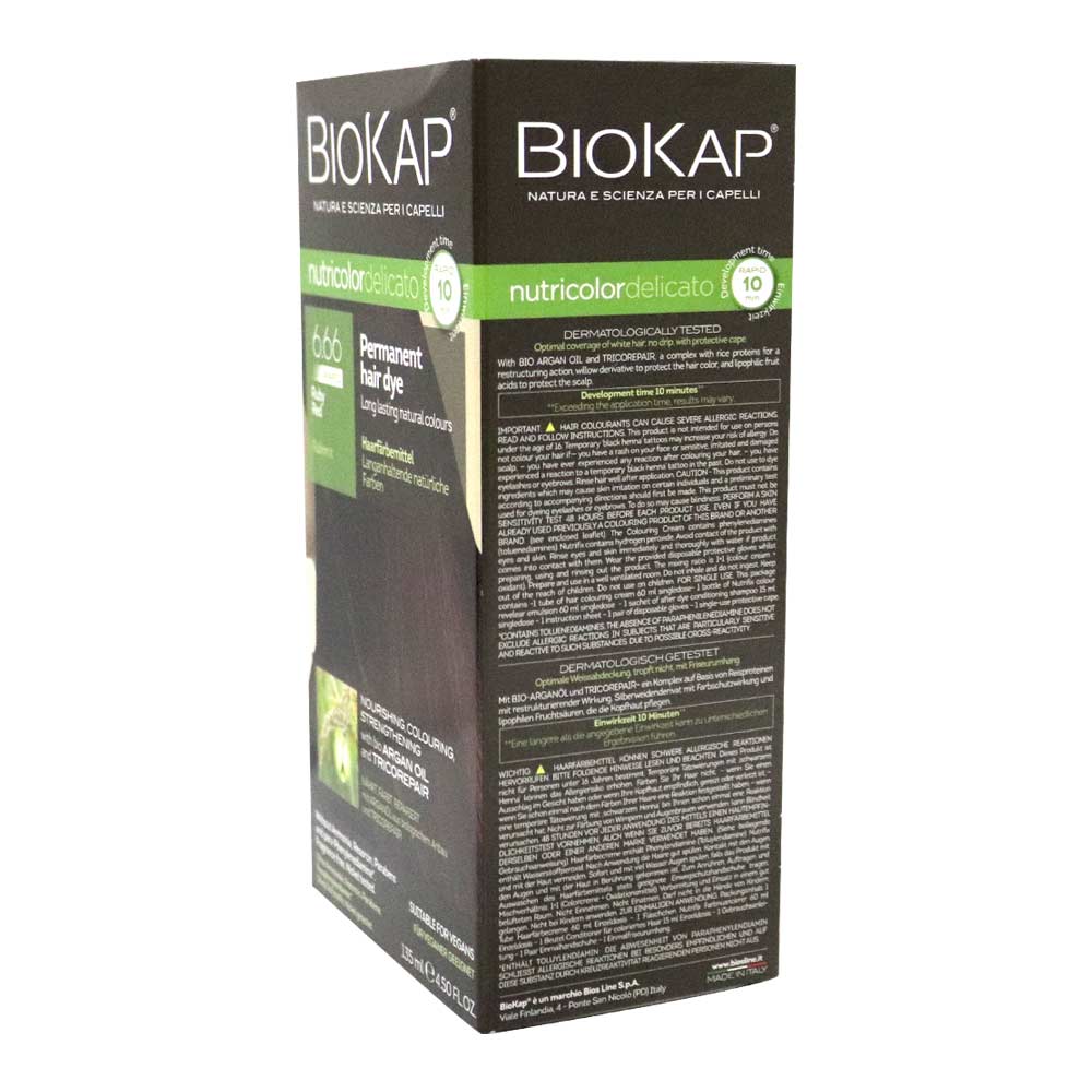 Biokap Nutricolor Delicato Rapid 6.66 Ruby Red 135 mL - Easy Pharmacy LLC