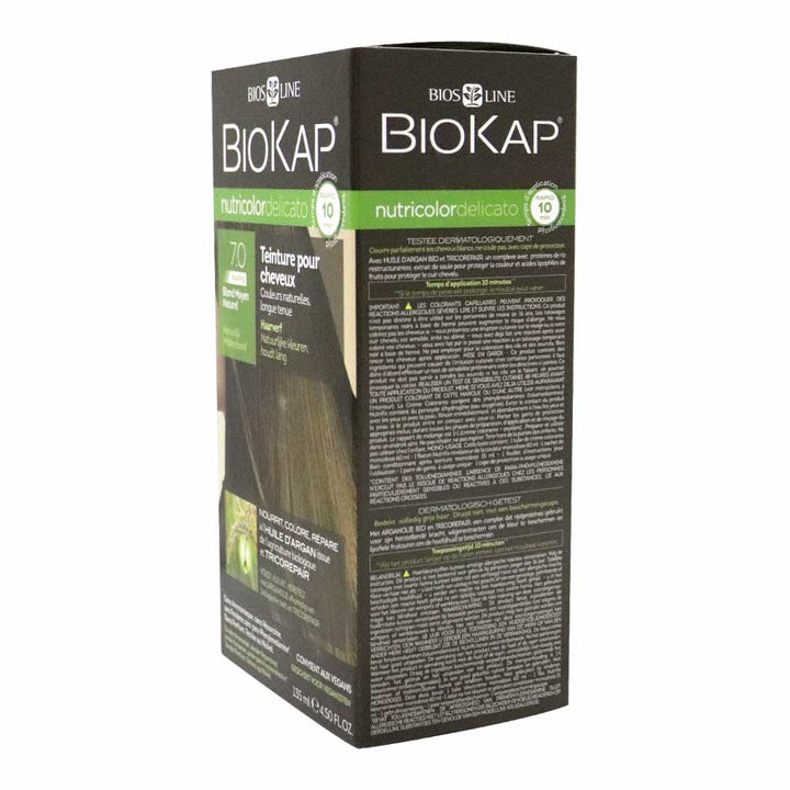Biokap Nutricolor Delicato Rapid 7.0 Natural Medium Blonde 135 mL - Easy Pharmacy LLC