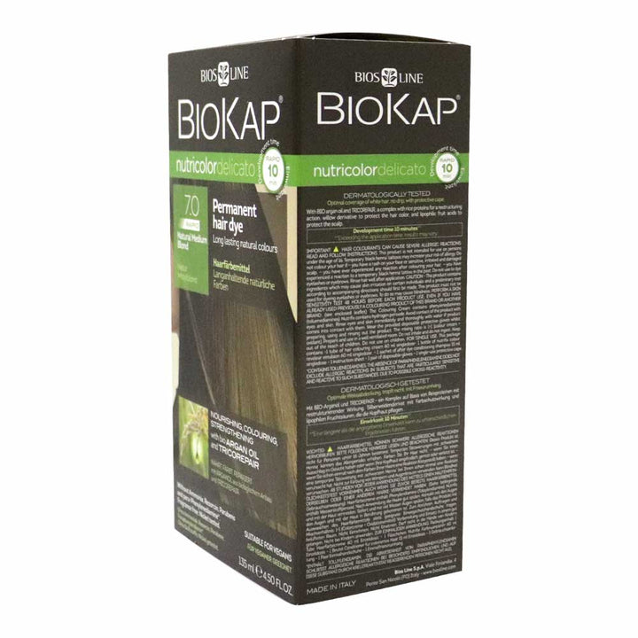 Biokap Nutricolor Delicato Rapid 7.0 Natural Medium Blonde 135 mL - Easy Pharmacy LLC