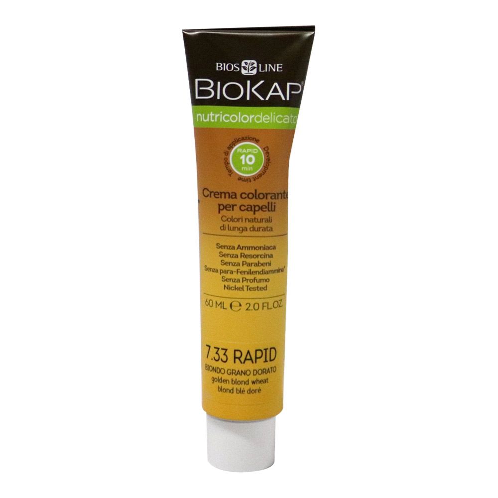 Biokap Nutricolor Delicato Rapid 7.33 Golden Blond Wheat 135 mL - Easy Pharmacy LLC