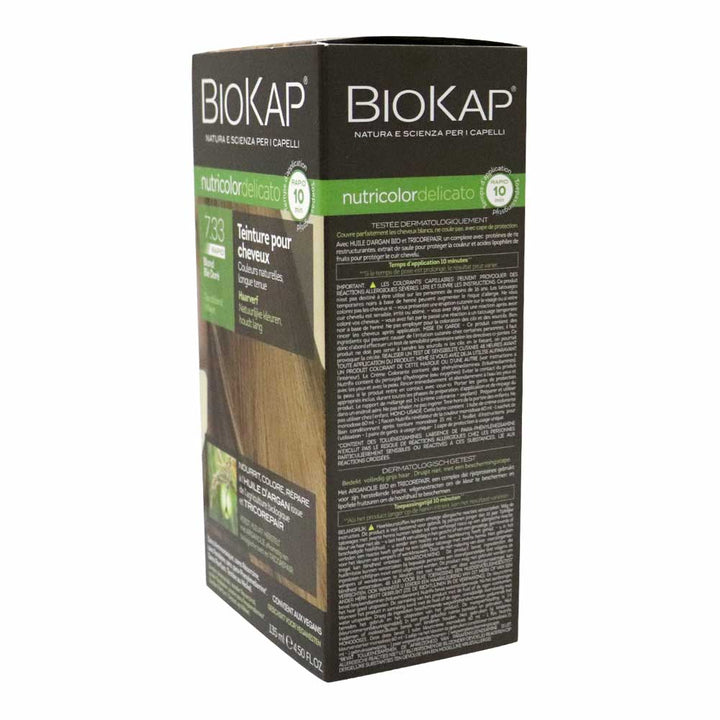 Biokap Nutricolor Delicato Rapid 7.33 Golden Blond Wheat 135 mL - Easy Pharmacy LLC